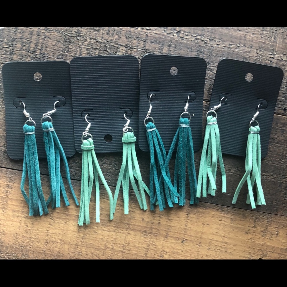 Fringe Leather Earrings